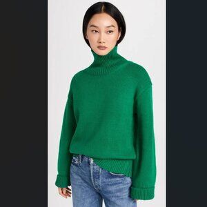 Alex Mill - Betty Wool Turtleneck Sweater - Evergreen - EUC - Size Medium